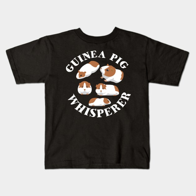 Guinea Pig Whisperer Rodent Kids T-Shirt by MooonTees